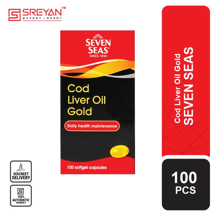 SEVEN SEAS COD LIVER OIL GOLD 100 SOFTGEL CAPSULES