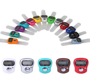 Portable 5 Digit LCD Screen Digital Counter Tasbih - Multicolor