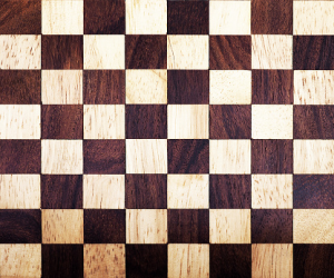 Wooden Pattern Chess Board