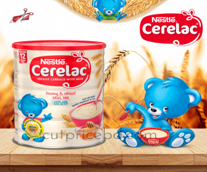 Nestle cerelac honey & wheat with Milk 400gm | Switzerland Nestle cerelac honey & wheat with Milk