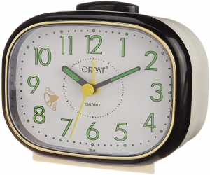 ORPAT TBM-647 Bell Alarm Clock in Black: Wake Up in Style!
