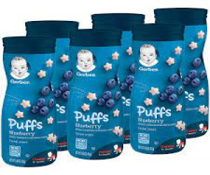 Gerber Blueberry Puffs | Blueberry Puffs Snacks For Baby