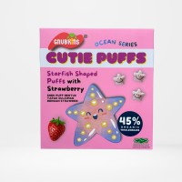 Gnubkins Cutie Puffs Starfish Shape Strawberry 32g