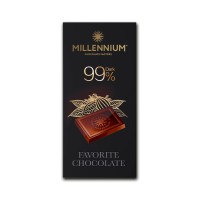 Millennium 99% Dark Chocolate Bar 100g
