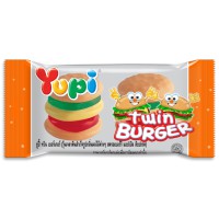 Yupi Twin Burger Gummy Candy 12pcs 168g