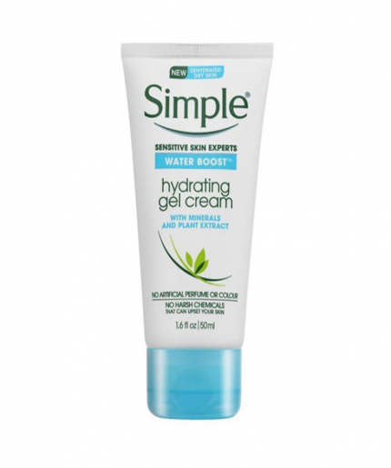 Simple Water Boost Hydrating Gel Cream 50ml: Achieve Optimal Hydration with this Lightweight Gel Cream