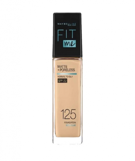 Maybelline Fit Me Matte + Poreless Foundation- Nude Beige 125 30ml