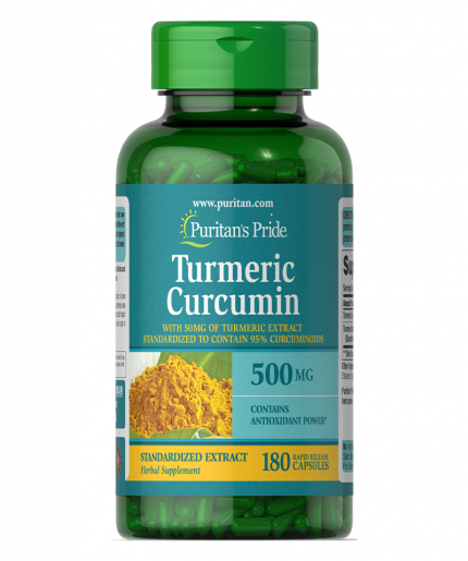 Puritan’s Pride Turmeric Curcumin 500mg 90 Capsules
