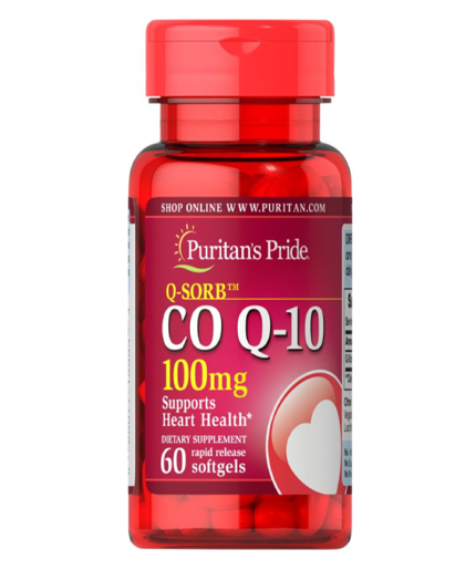 Puritan’s Pride Q-SORB Co Q-10 100mg 60 Softgels