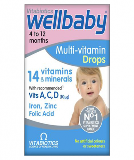 Vitabiotics Wellbaby 4 to 12 Months Multi-Vitamin Drops 30ml