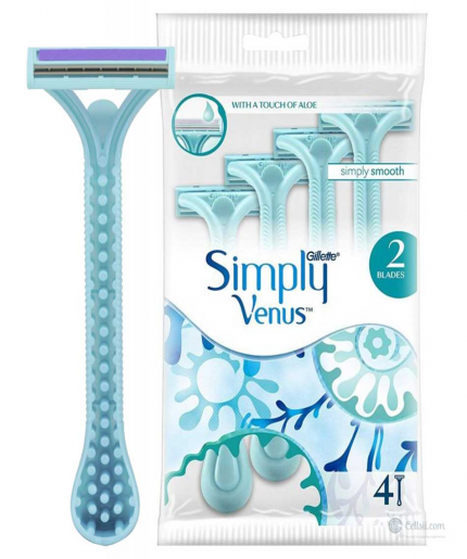Gillette Simply Venus Razor 4pcs Pack: Effortlessly Smooth Shaving for Women