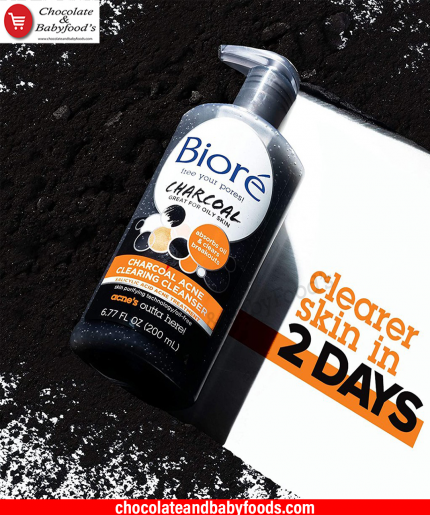 Biore Charcoal Acne Clearing Cleanser 200ml