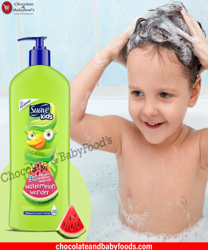 Suave Kids Watermelon Wonder 3in1 Shampoo + Conditioner + Body Wash 532ml