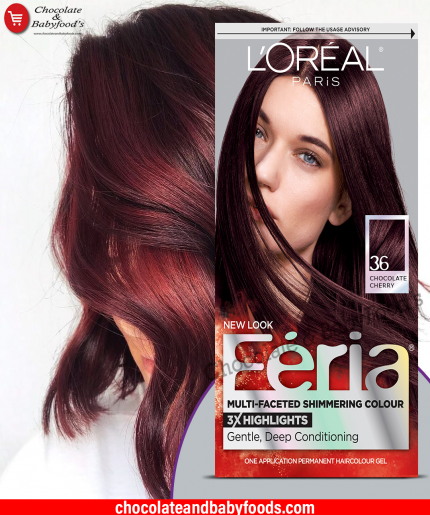 L'OREAL PARIS Feria Multi-Faceted Shimmering Colour Chocolate Cherry 36