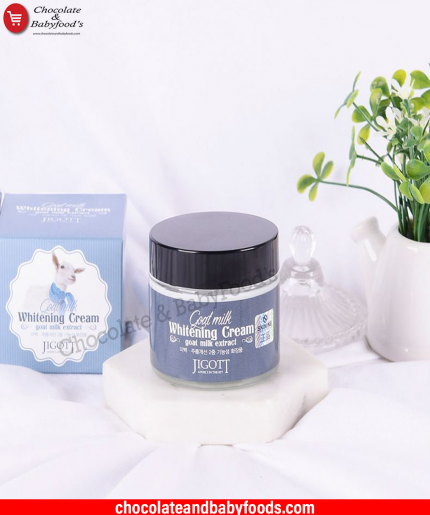 JIGOTT Goat Milk Whitening Cream - 70ml | Brighten Your Skin with Nature's Goodness