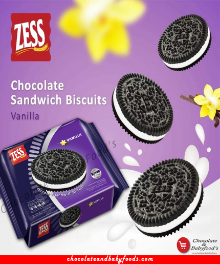Zess Vanilla Chocolate Sandwich Biscuit 264.6G | Irresistibly Delicious Snack!