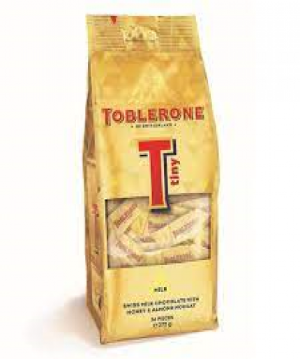 Toblerone Tiny Milk chocolate with honey & almond nougat 200gm