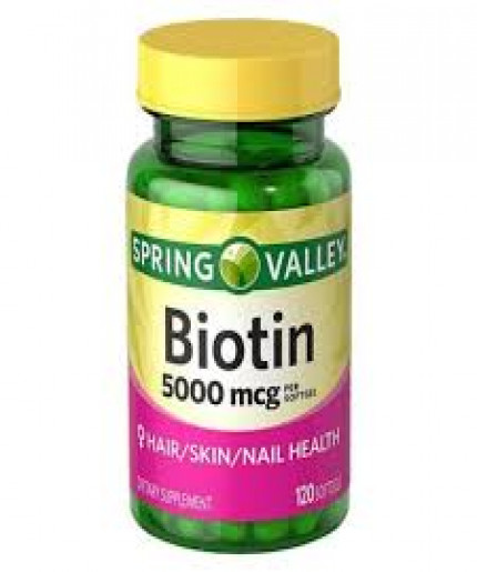 Spring Valley Biotin Softgels 5000mcg 120 Softgels