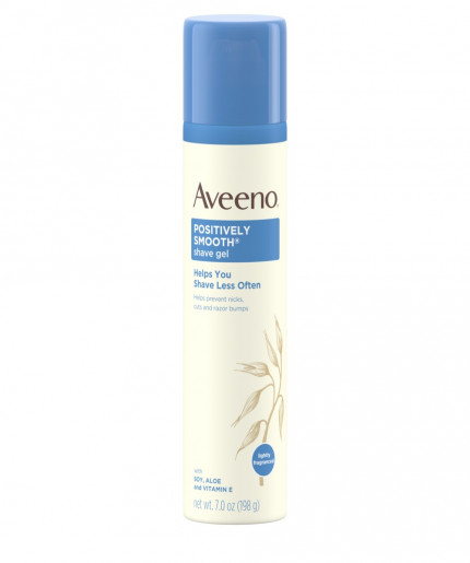 Aveeno Positively Smooth Shave Gel 198g