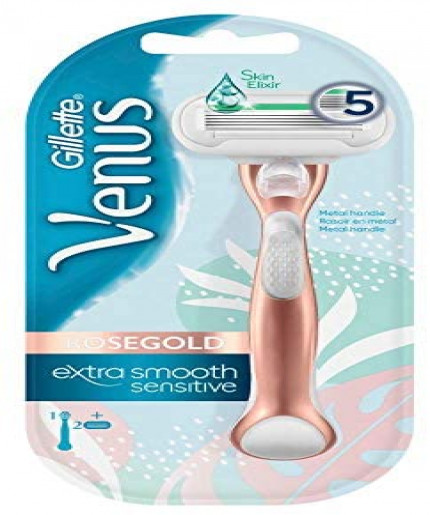 Gillette Venus Extra Smooth Sensitive Rose Gold Razor Set