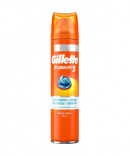 Gillette Fusion 5 Ultra Sensitive + Cooling Shave Gel 200ml