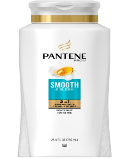 Pantene Pro-V Smooth & Sleek 2 in 1 Shampoo & Conditioner 750ml