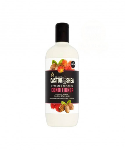 Superdrug Black Castor & Shea Hydrate & Repleish Conditioner 400ml