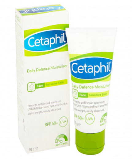 Cetaphil Daily Defence Moisturiser SPF50+ For Face Sensitive Skin 50g