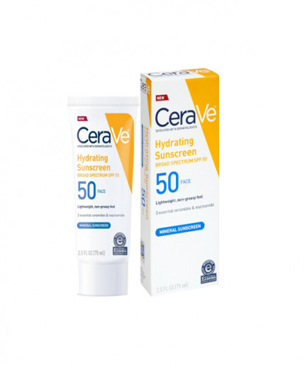 Cerave Hydrating Sunscreen Broad Spectrum SPF50 75ml