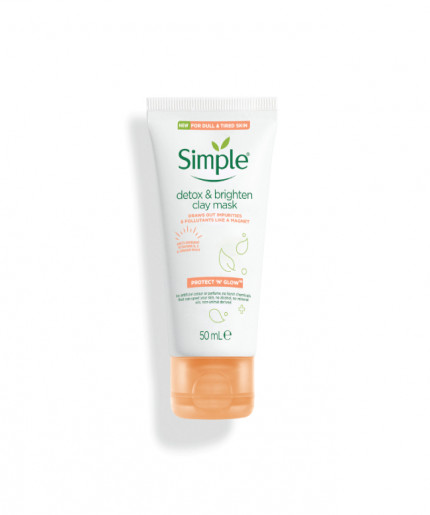 Simple Protect N Glow Detox & Brighten Clay Mask 50ml
