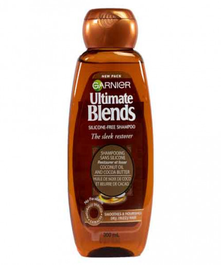 Garnier Ultimate Blends Shampoo | Sleek Restorer With Coconut Oil & Cocoa Butter