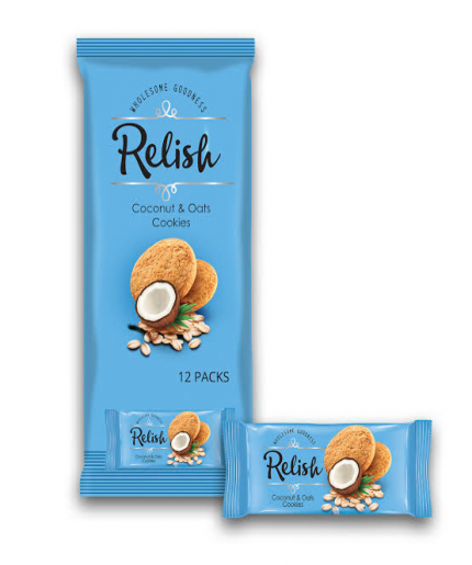 Relish Coconut & Oats Cookies 504G
