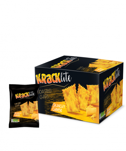 Kracklite Toasted Chips Crunchy Cheese 12pcs Box 312G