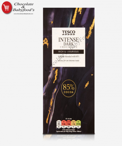 Tesco Intense 85% Cocoa Dark Chocolate Bar