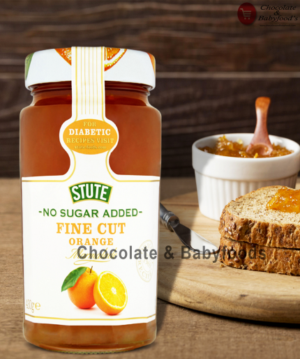 Stute Sugar free fine cut Orange Marmalade 430g