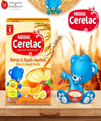 Nestle Cerelac Rice & Mixed Fruit 250g
