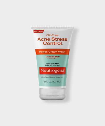 Neutrogena Oil-Free Acne Stress Control Salicylic Acid Power Cream Face Wash - 177ml