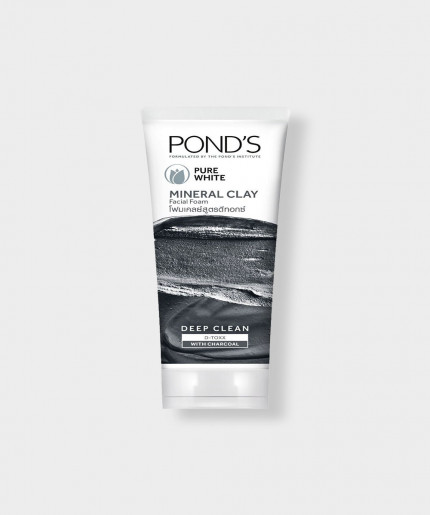 Ponds Pure White Mineral Clay Anti Pollution Purity Face Wash Foam 90g