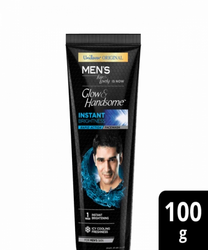 Mens Glow And Handsome Face Wash Rapid Action 100g