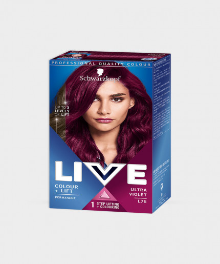 Schwarzkopf Live Intense Colour & Lift Permanent Hair Dye Ultra Violet L76