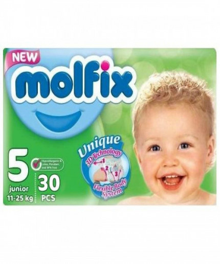 Molfix Twin Junior Belt 11-18 Kg 30 Pcs (Made in Turkey)