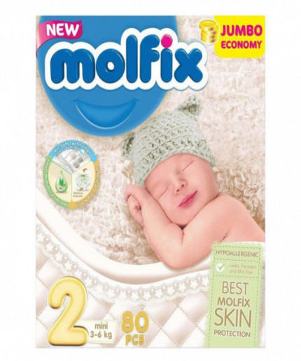 Molfix Mini Belt 3-6 Kg 80 Pcs (Made in Turkey)