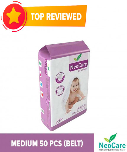 Neocare Belt System Baby Diaper M (4-9 kg) - 50pcs
