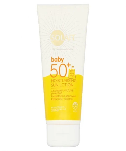 Superdrug Solait Baby 50+ SPF Very High Moisturising Sun Lotion Advanced UVA/UVB 200ml