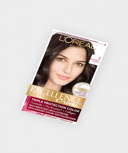 L'Oreal Paris Excellence Creme, 3 Natural Darkest Brown