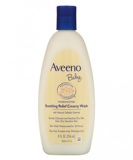 Aveeno Baby Soothing Relief Creamy Wash Fragrance Free 236ml
