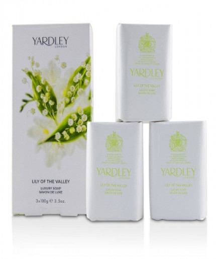 Yardley London Lily Of The Valley Luxury Soap 3x100g Womens Perfume