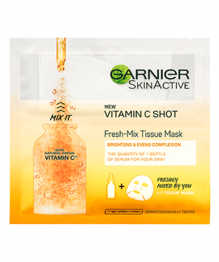 Garnier Vitamin C Shot Fresh-Mix Tissue Face Mask 33g