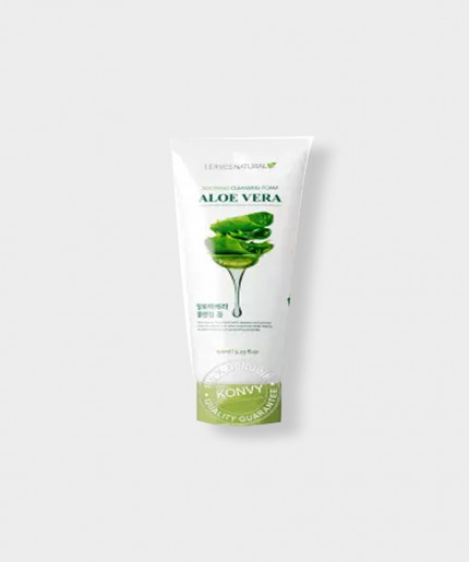 Refresh and Rejuvenate with Leaves Natural Soothing Aloe Vera Cleansing Foam - 150ml