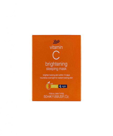 Get Glowing Skin with Boots Vitamin C Brightening Sleeping Mask - 50ml
